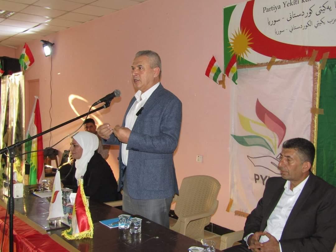 إبراهيم برو في ندوة بمخيم (كوركوسك) للاجئين السوريين